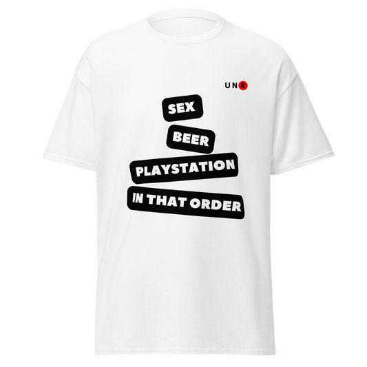 Sex, Beer, Playstation T-shirt